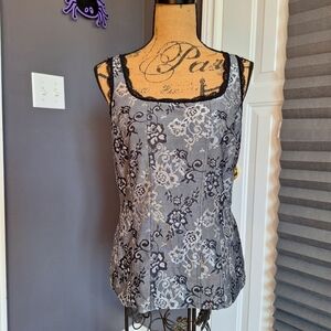⭐️ 3/$20 White House Black Market Corset Tank Top Size Large